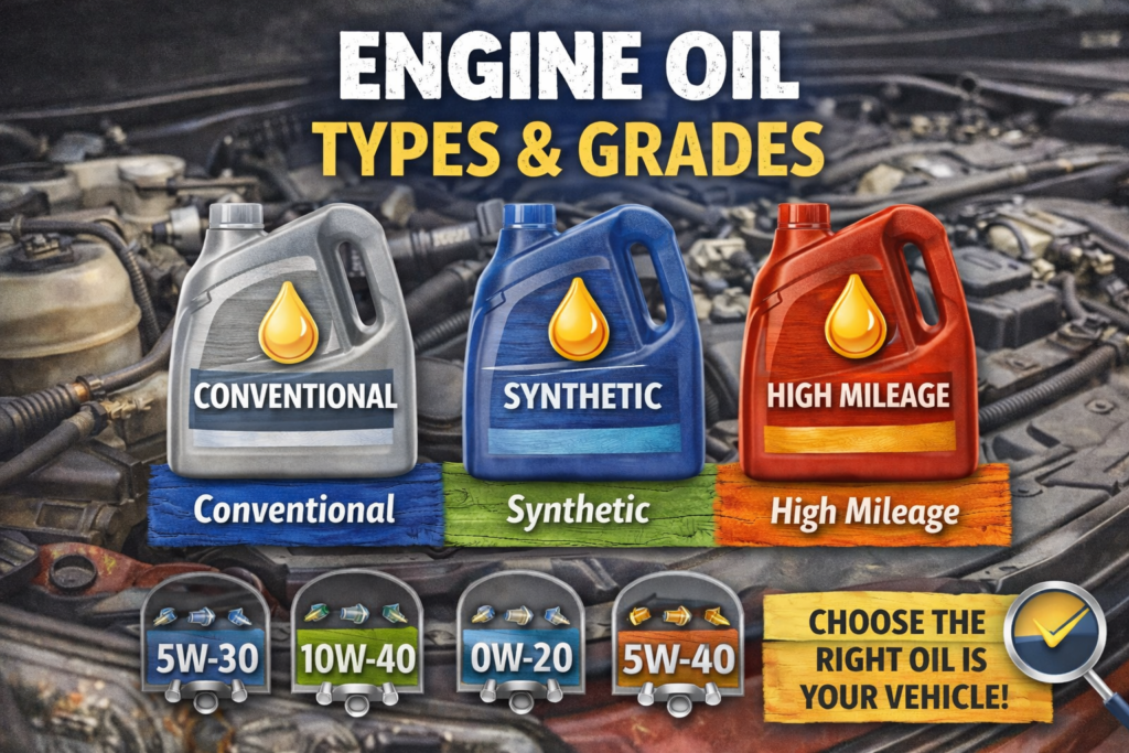Engine Oil Types And Grades