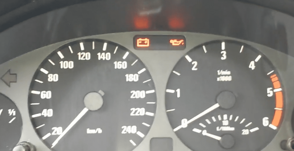 2002 BMW Yellow Oil Light