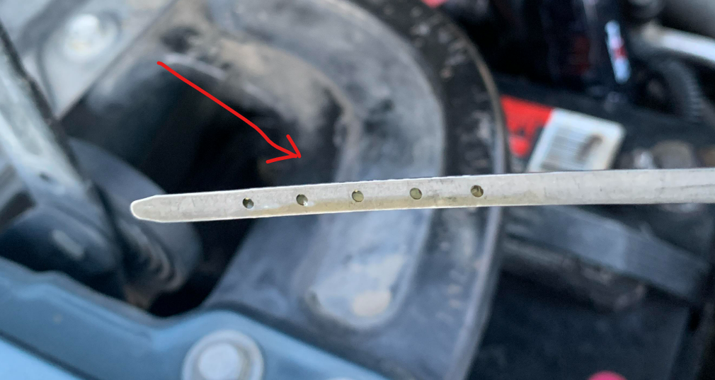 How To Read Oil Dipstick With 5 Holes