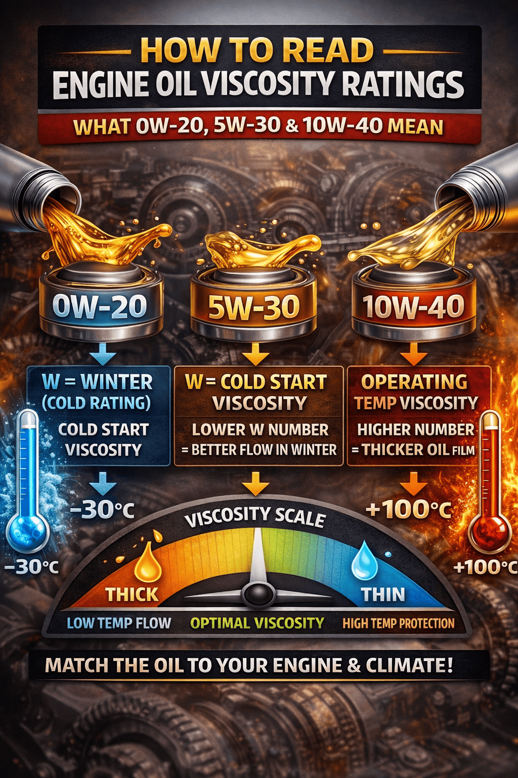 How to Read Engine Oil Viscosity Ratings