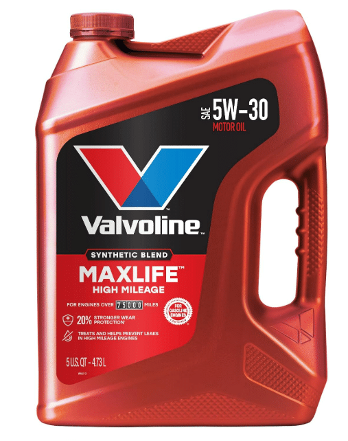 Valvoline High Mileage MaxLife 5W-30 Synthetic Blend Motor Oil